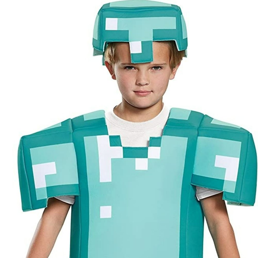 ✦SOLD✦Armor Classic Minecraft Costume, Blue, Large (10-12), Like New!! - Picture 1 of 7